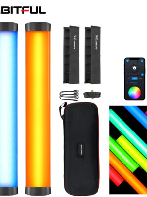 AMBITFUL A2 Kit-2 RGB Tube Light, CRI 95+ TLCI 97+,Built-in APP + Honeycomb Grid Magnetic Function RGB LED Stick Double Lamp Kit